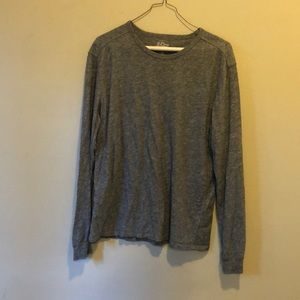 Gray small j crew long sleeve tshirt